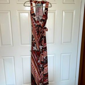 Veronica M long wrap dress